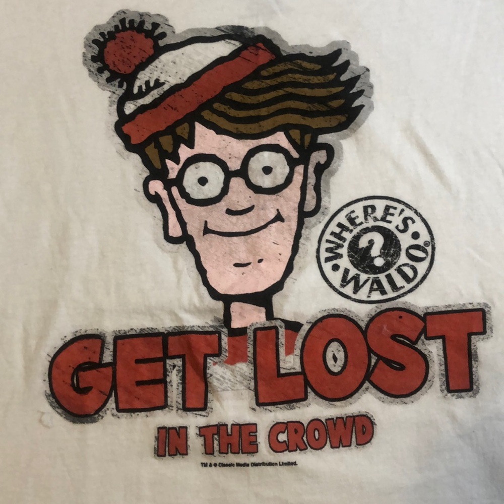 Where's Waldo Tee Shirt XX-Large Girls or boys